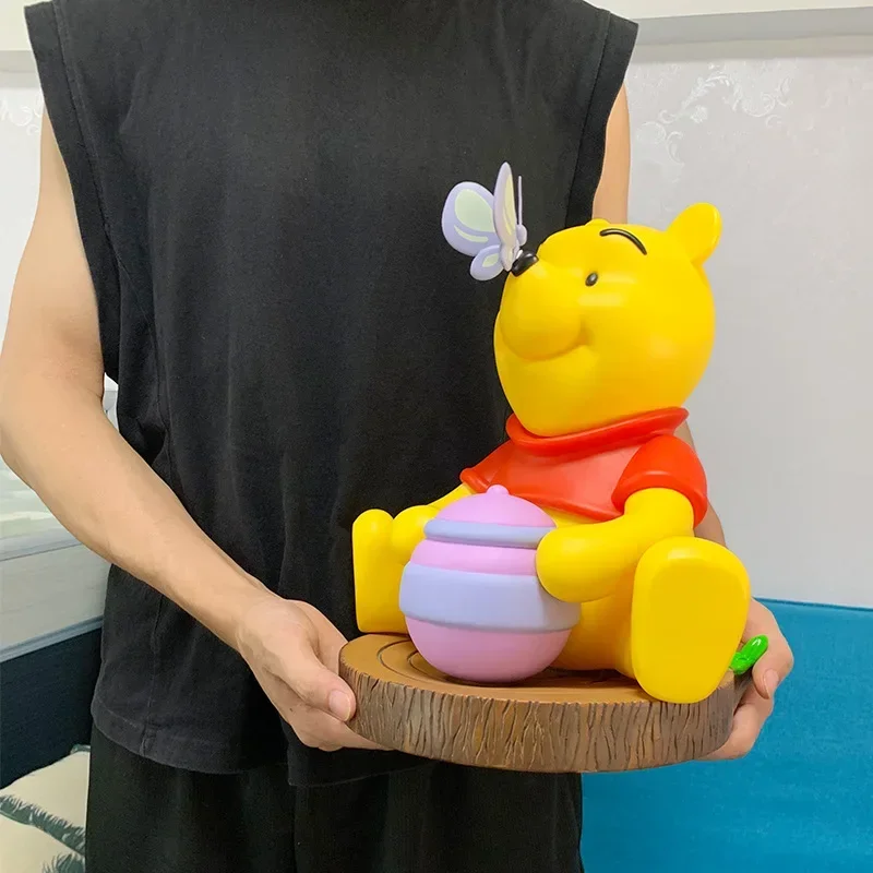 

Disney Winnie the Pooh Action Figure Toy Winnie Holding Honeypot Collection Room Decoration Kids Birthday Christmas Gift