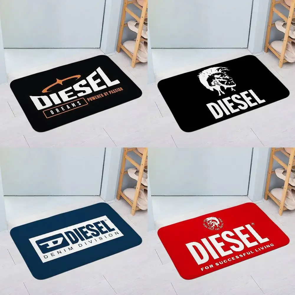 D-DIESEL Logo Entry Door Floor Mat Festive Decorations Carpet Bathroom Anti-slip Mat Entrance Doormat