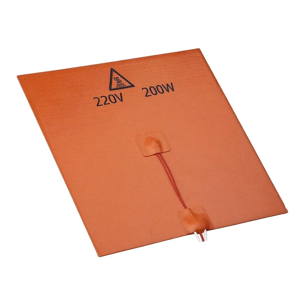 For 3D Printing Silicone Heated Bed Mat Industrial Heating Mat Even Temperature Distribution Strong 3 Meter Backing