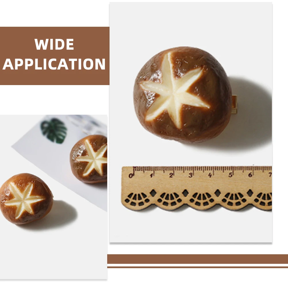 

Shiitake Mushroom Hair Clips Cute Cartoon Plastic Food Girl Accessories Simulation Barrette Bangs Decorative Funny Everyday