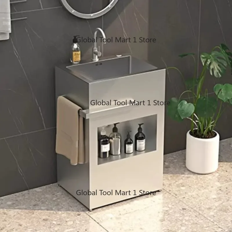 

Wrought iron industrial wind wash basin personalized wash basin retro integrated floor column type