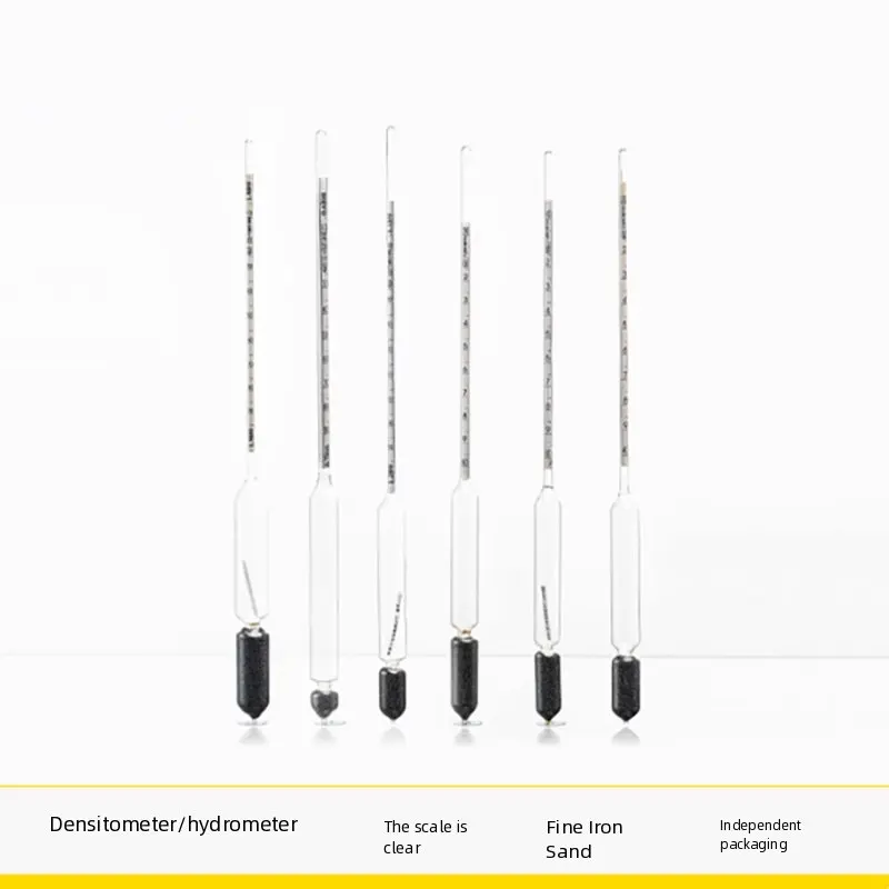 

Glass Density Meter Electrolyte Hydrometer 0-35 Liquid Density Meter 0.6-2.0 Salinity Meter Set