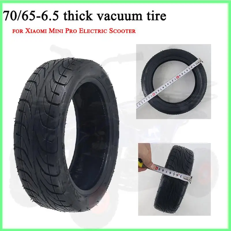 

10-дюймовая бескамерная шина 70/65-6.5, утолщенная, износостойкая, для электросамокатов Xiaomi Mini MiniPro Ninebot