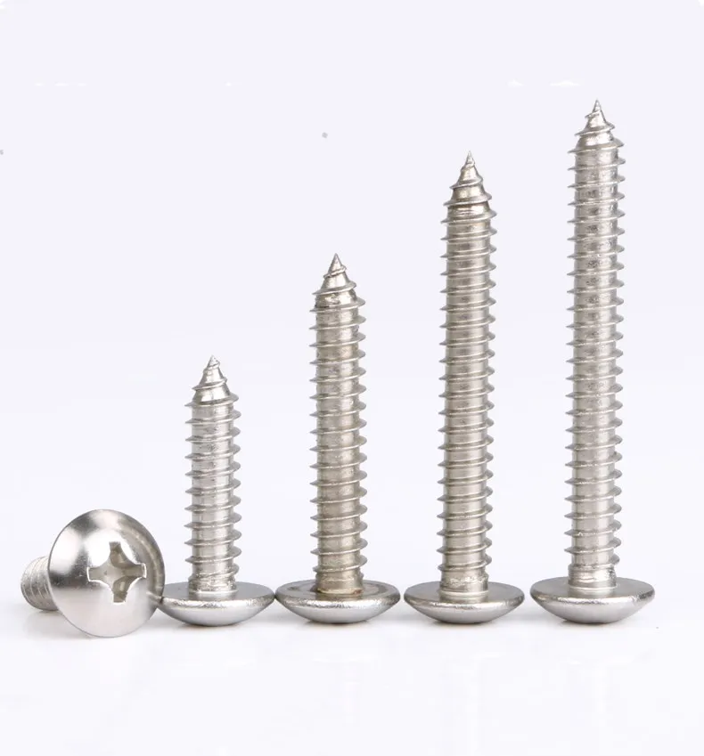 M3 M4 M5 Stainless Steel Flat Head Screws Kits High strength Self-Tapping Screws Assortment Set For Wood Furniture