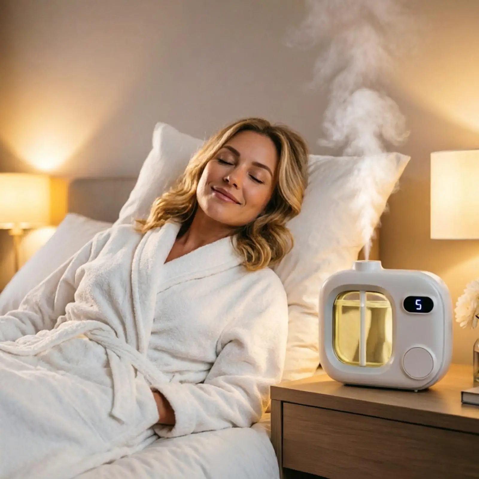 With Essential Oils Aromatherapy Machine Deodorization LED Display Screen Automatic Diffuser 5 Adjustable Levels