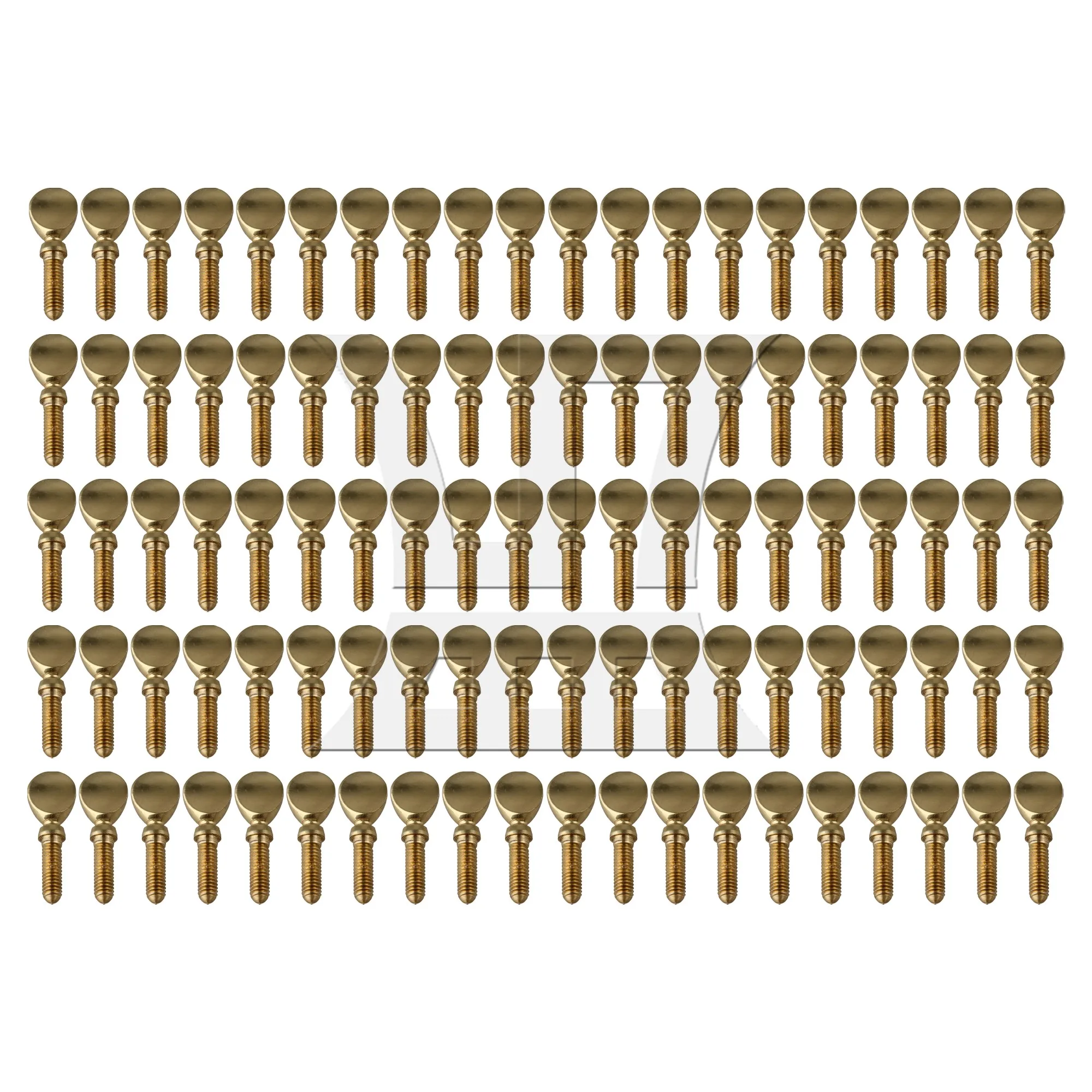 100 Pcs Copper Sax Neck Screws for Brass Instrument Saxophone Golden