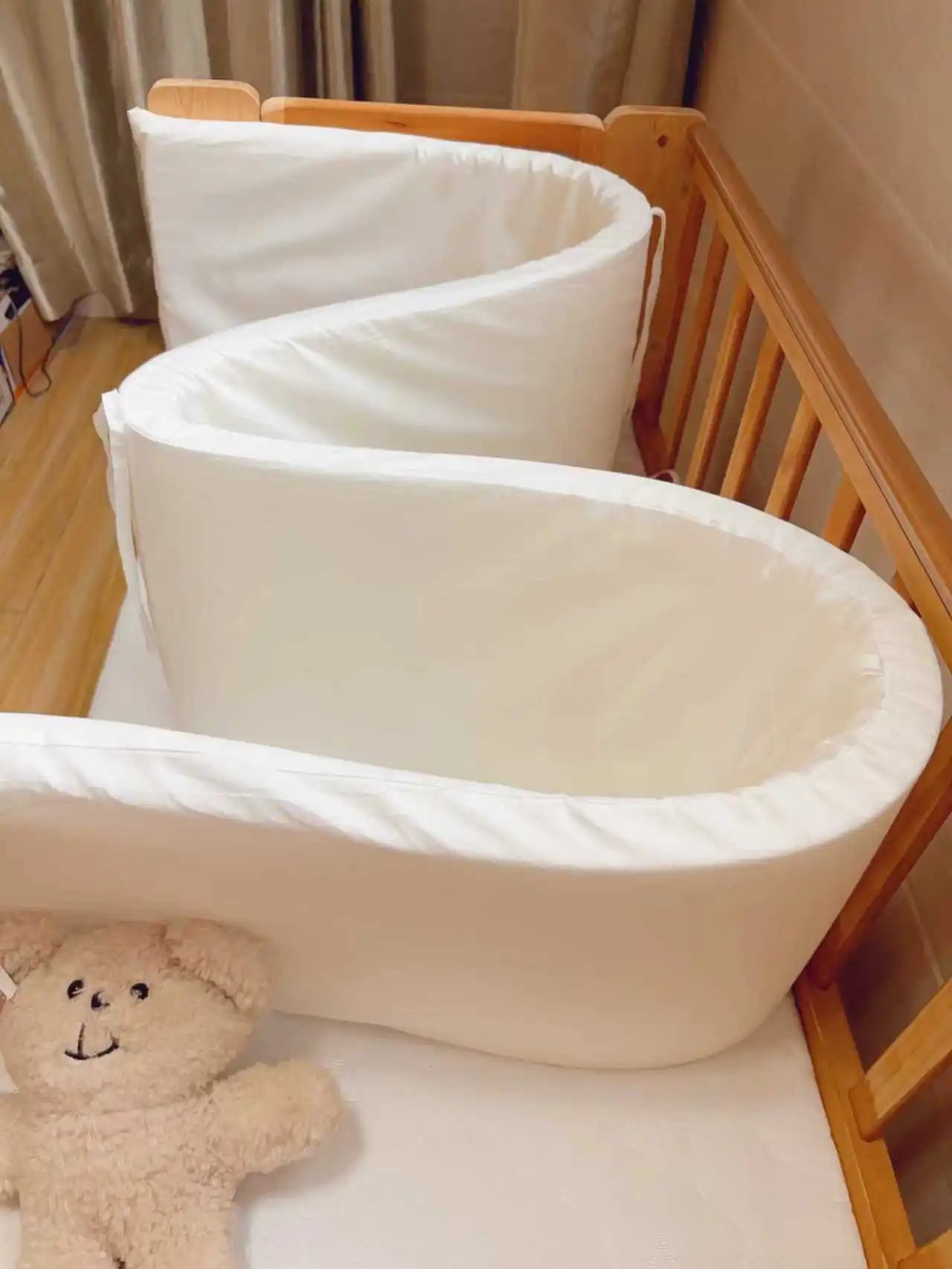 1 Piece of Baby All-season Bed Rail, Pure Cotton Bed Rail for Children To Prevent Falls, Newborn Bed Guardrail, One-piece Bed Ra