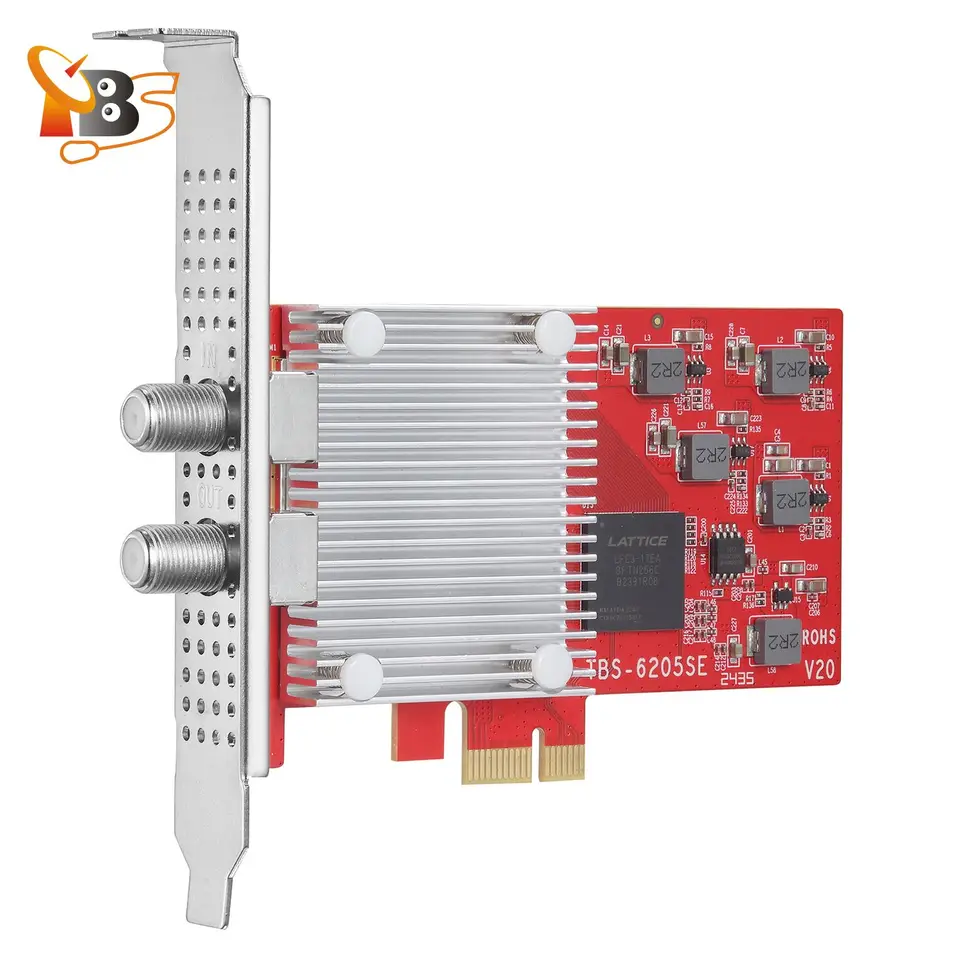 TBS6205se クアッド TV チューナー PCIe カード - DVB-T2/C/ISDB-T