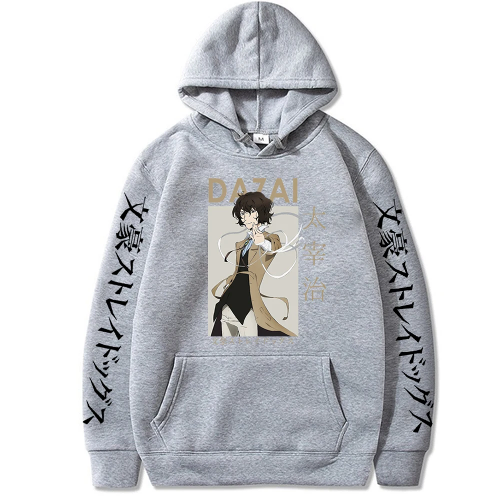 Neu in bungo streunende Hunde Anime lässige Hoodies Harajuku Osamu Dazai Druck Y2K Männer Frauen Kapuze Sweatshirt