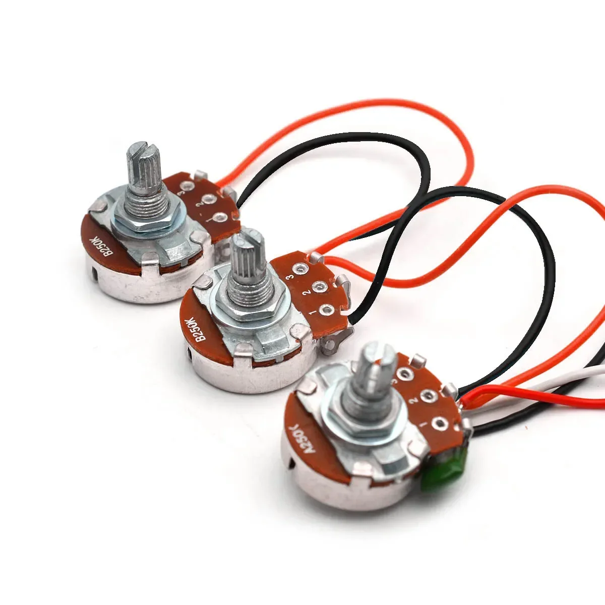 PB/JB Bass Wiring Harness Prewired Kit for Precision Bass Guitar , Big 250K Pots 1/2 Volume 1 Tone Jack