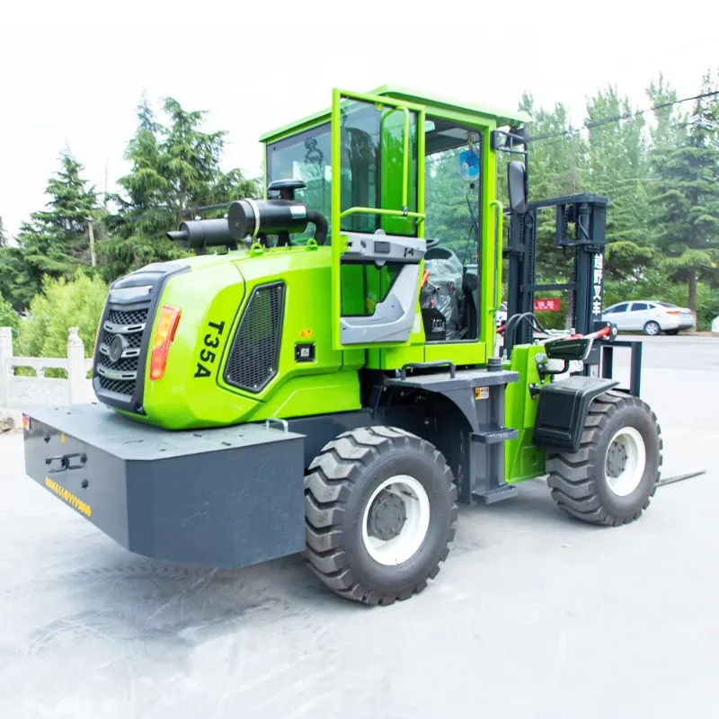 2025 New Model 4x4 Diesel All Terrain Forklift 3000kg Capacity for Retail Construction and Farm Use