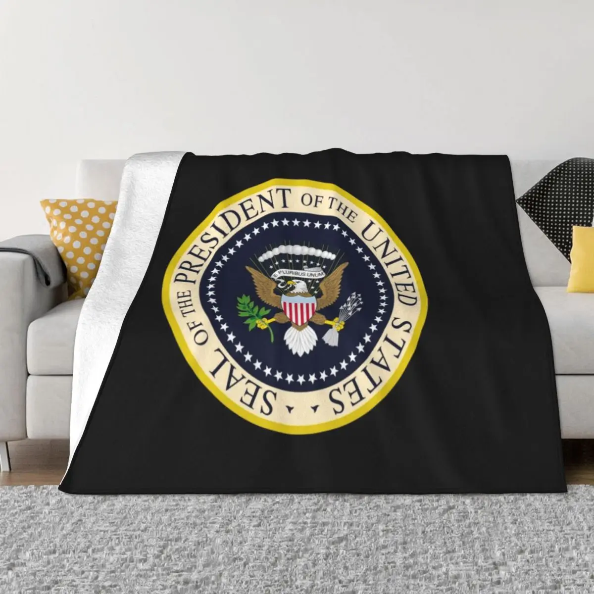 seal of President of the United States Throw Blanket Blanket Sofa Hair Blanket