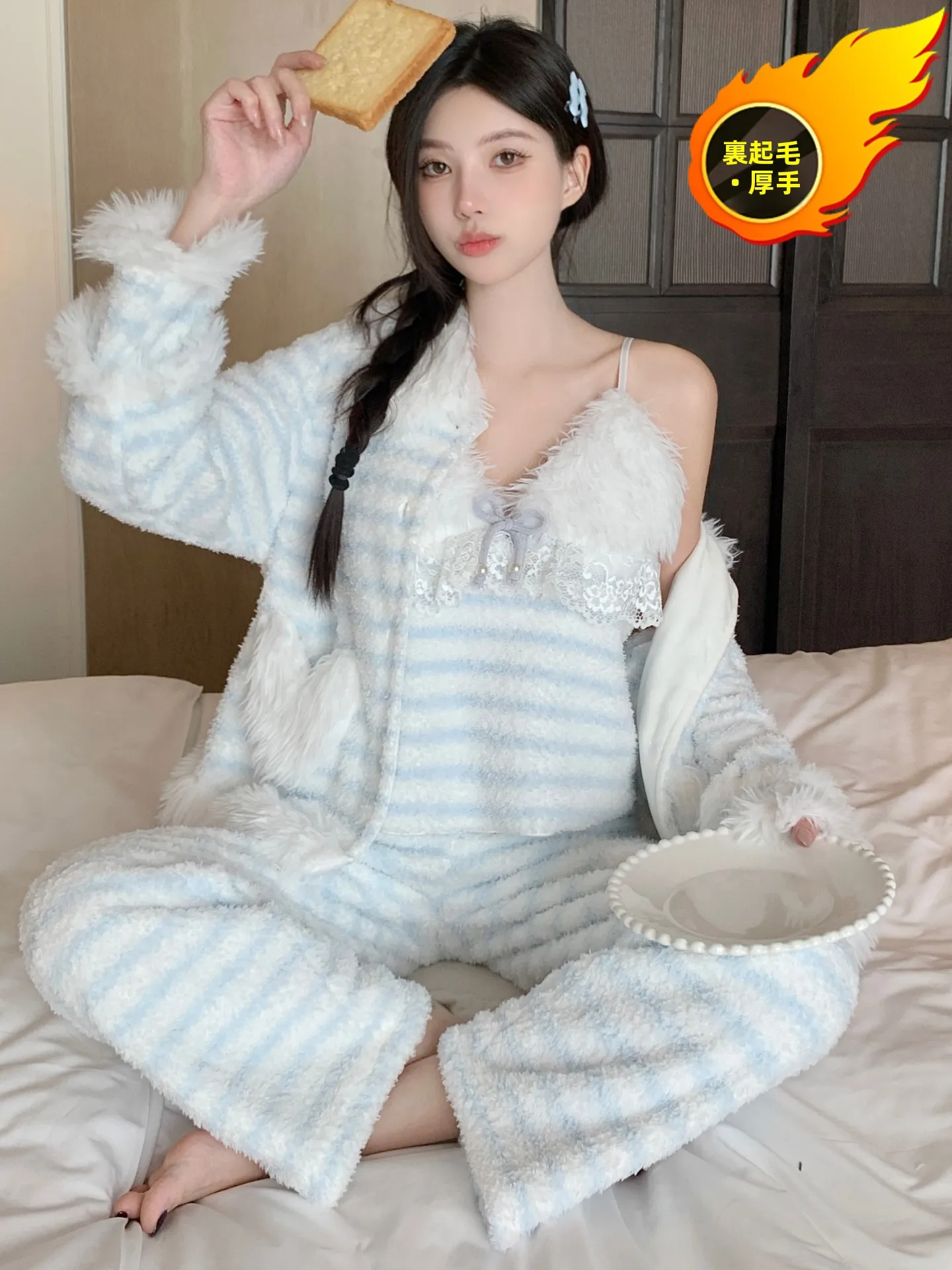 sexy-femmes-spwear-2025-nouveau-automne-hiver-pur-desir-flanelle-fce-double-thiened-haut-de-gamme-t-shirt-piece-ensemble