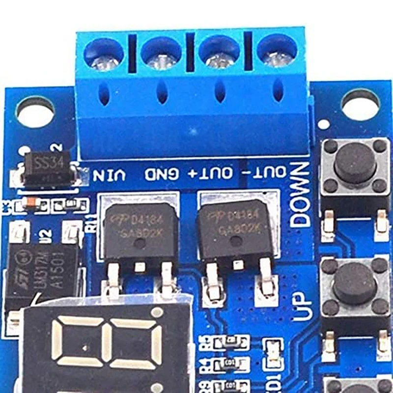 DC 12V 24V LED Light Digital Time Delay Timing Delay Relay Switch Circuit Dual Mos Tube Control Board Module