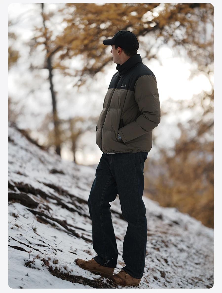 SIMWOOD 2026 Winter New Warm 90% White Duck Down Coat Men Warm Repellent Windproof High Quality Plus Size Jackets