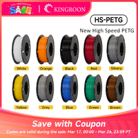 KINGROON Newest HS-PETG 3D Printer Filament 1.75mm High Speed 3D Printinng Material Hyper PETG 5KG 10KG Mix Color