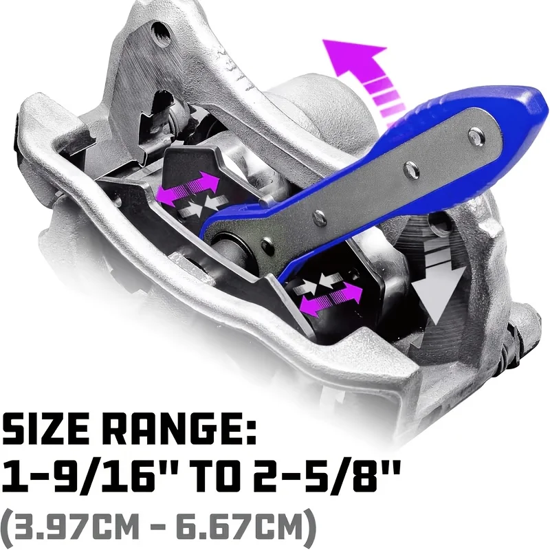 

360° Adjustable Brake Caliper Tool, 4-in-1 Press with Hooks. Gift: Pocket Knife. Easy, efficient brake service!