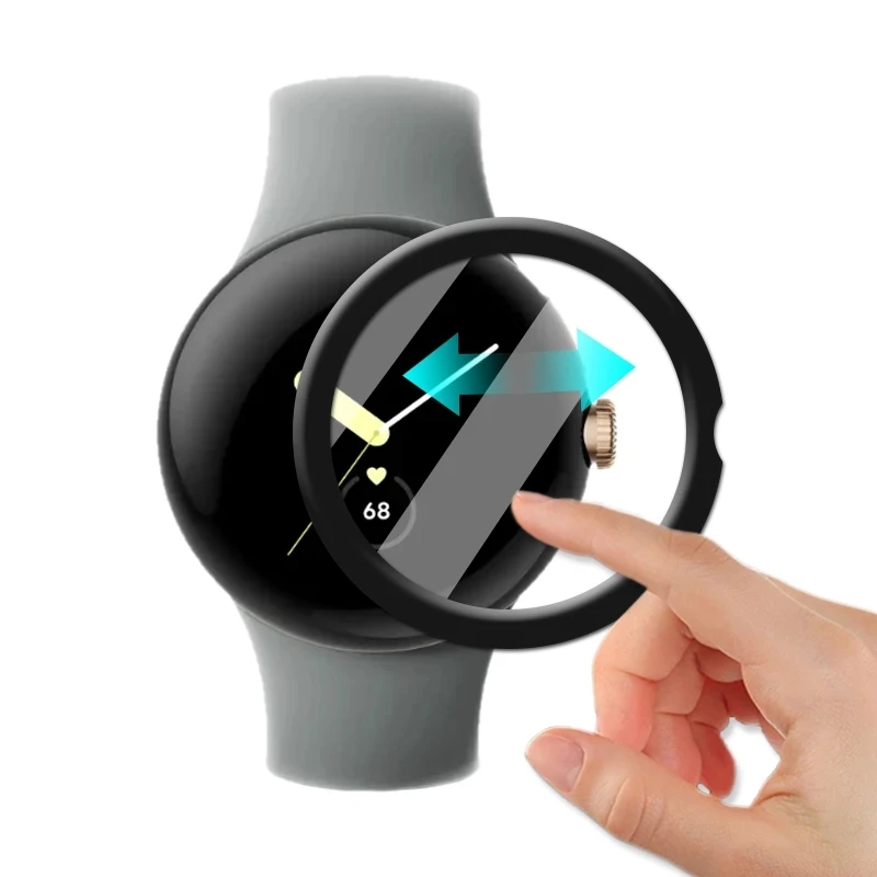Soft Edge Screen Protector para Google Pixel Watch 2, película protetora, acessórios Smartwatch, 3D