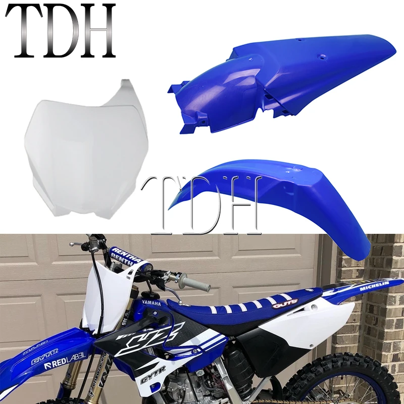 

Motocross Front Number Plate Off-Road Front Rear Fender Mudguard Protector Plastic Enduro For Yamaha WR 250F 450F YZ 125 250 MX