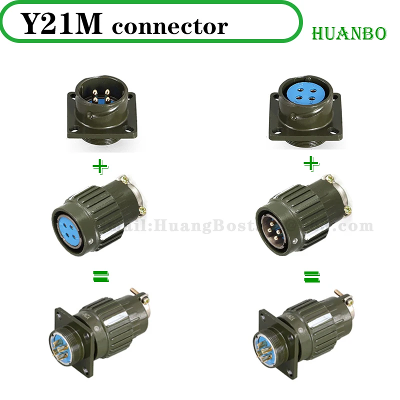 Y2M Y21M series quick connect aviation cable industrial connector plug socket male and female 2 3 4 5 7 10 14 16 pin