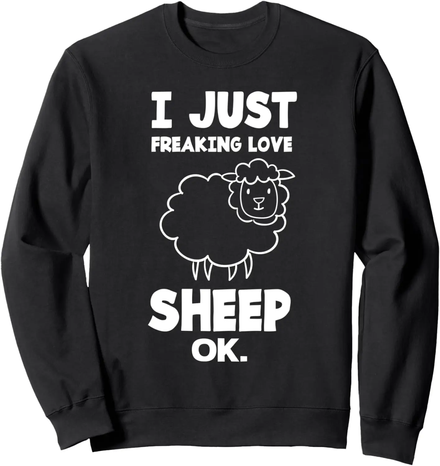 

Толстовка I Just Freaking Love Sheep Ok Funny Sheep Lover Sheep Lover