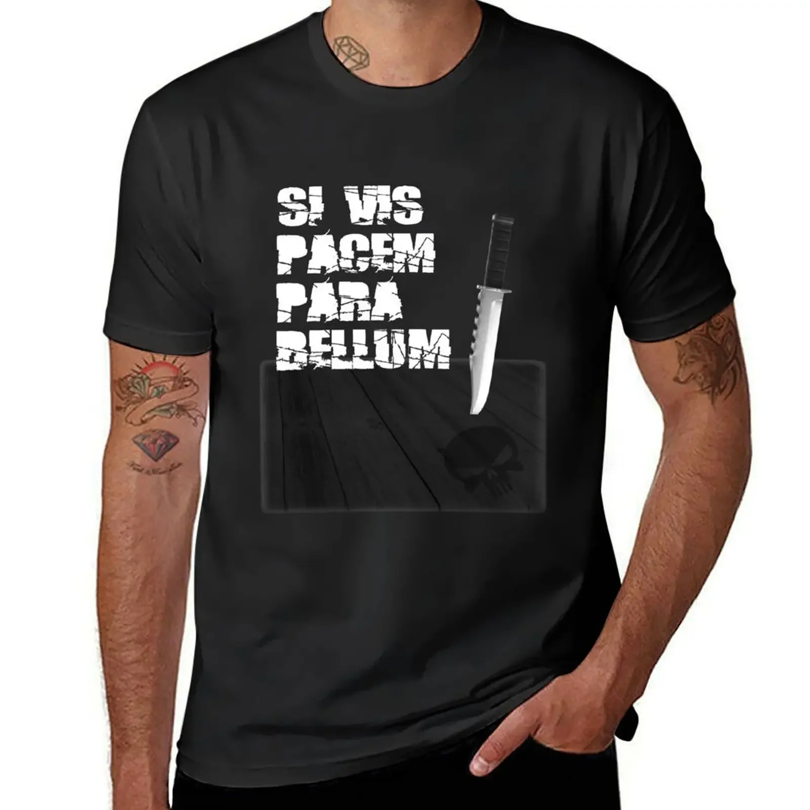 Si Vis Pacem Para Bellum T-Shirt Luxury man man t shirt affliction shirts tshirts for men