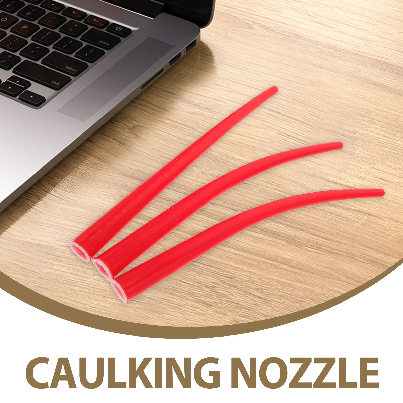 3pcs Glass Glue Nozzle Long Extension Replaceable Tips Control Hard To Reach Areas Caulking Tool For Diy