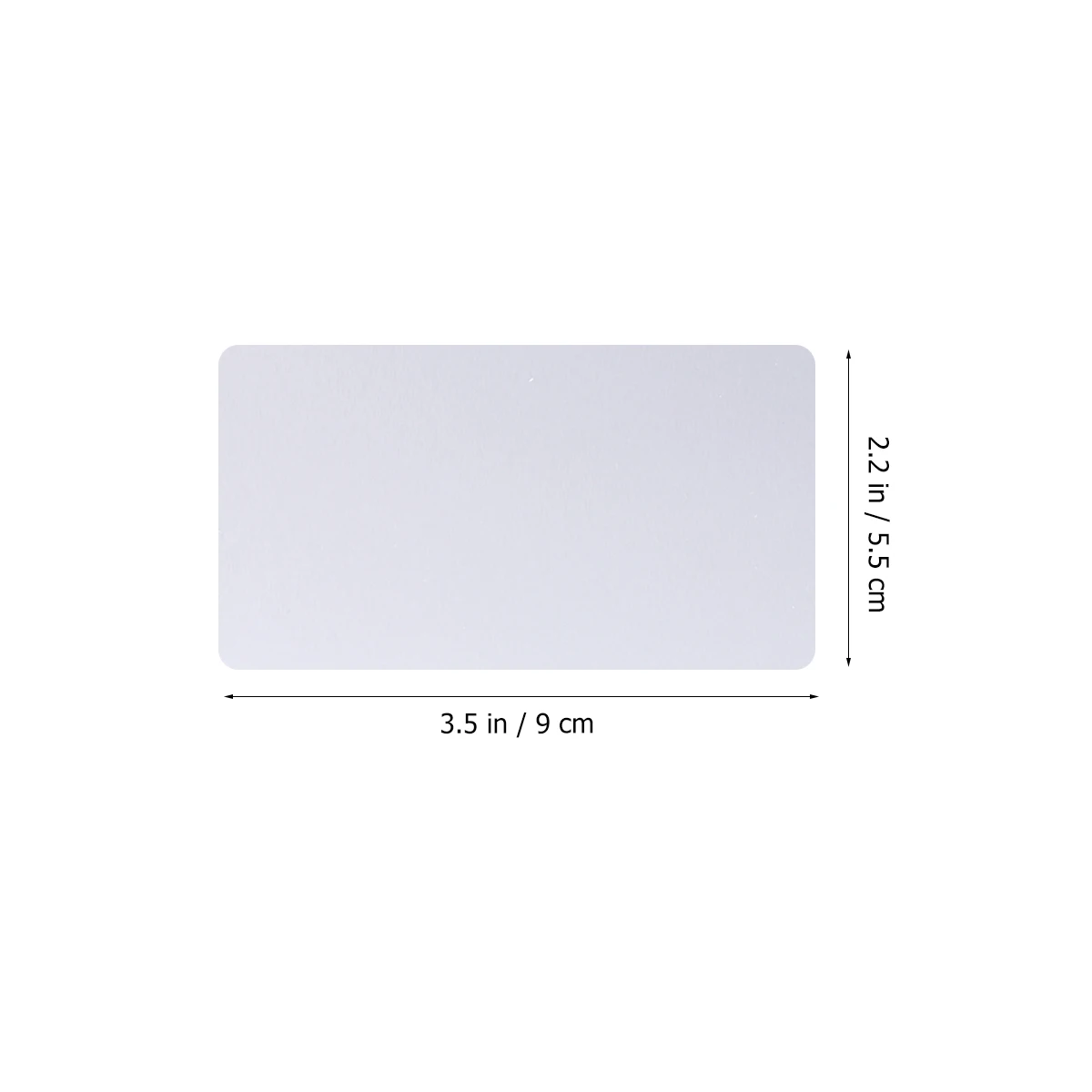 

50Pcs 0.2mm Thin Colored Anodized Aluminum Business Cards DIY Engraver Cnc Green Bendable Safe Portable