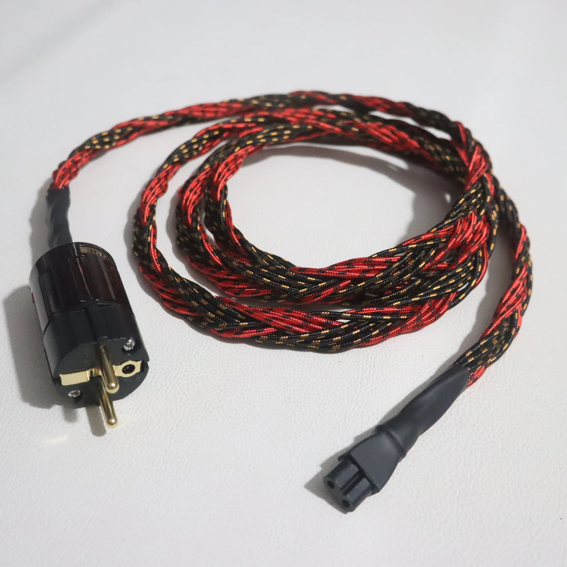 Western Electric 6N OFC rame puro US/EU Altoparlante audio HiFi Cavo di alimentazione con mini connettore IEC C7 a 8 pin con coda a 8 forme