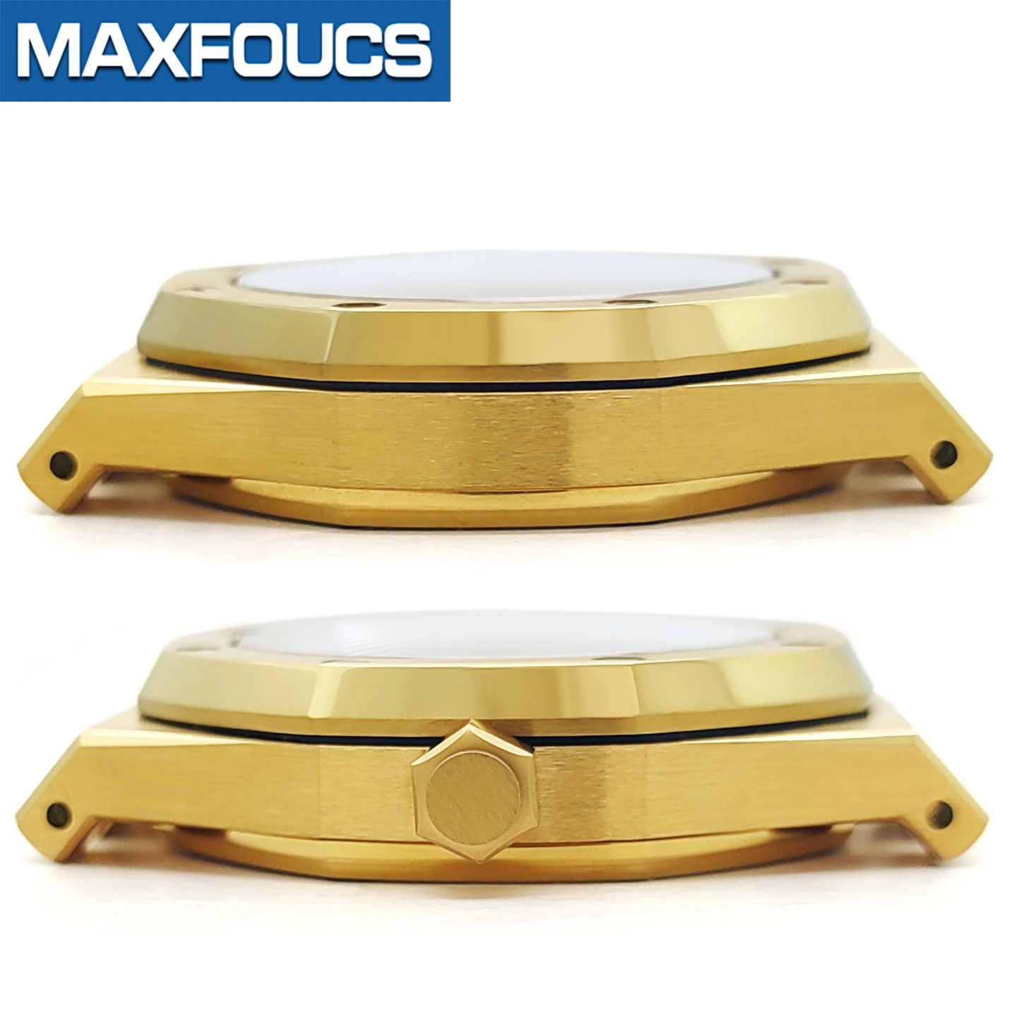 A.P.Style Uhrengehäuse MOD SKX NH35 NH36 4R36 Edelstahl Krone Kapitelring Saphirglas Glänzend/Gebürstet Uhrengehäuse Kundenspezifische Teile – Detail 8