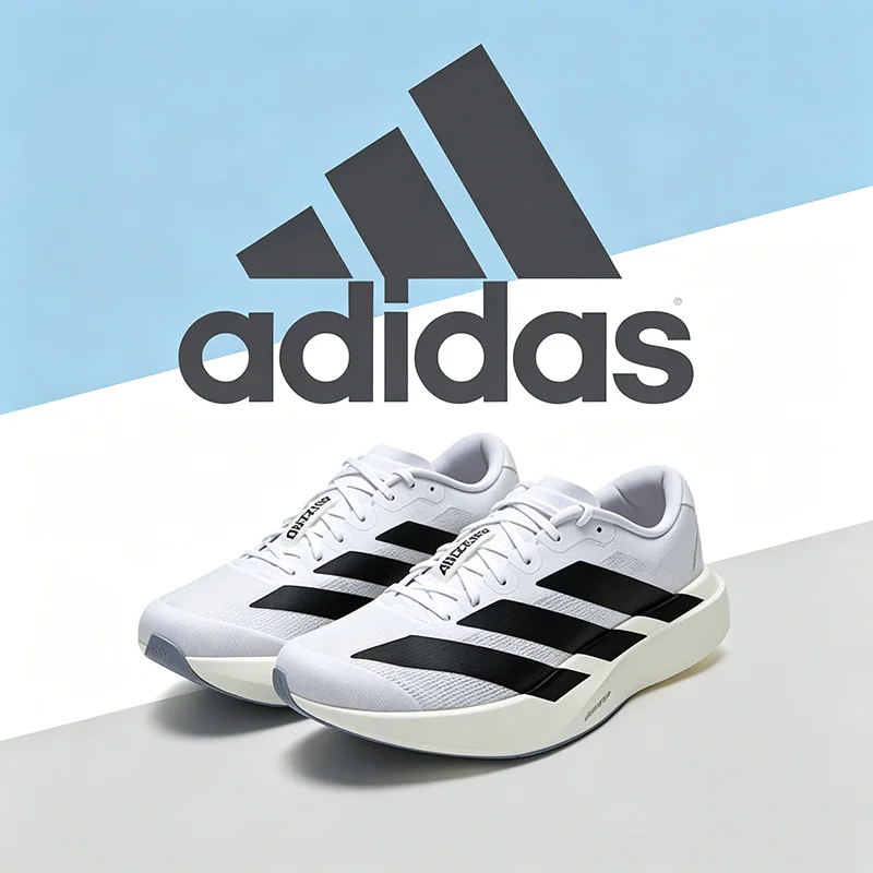 Adidas Men's Evo Running Shoes - Summer New Model - Breathable Marathon Racing Training Sports Shoes JH6206
