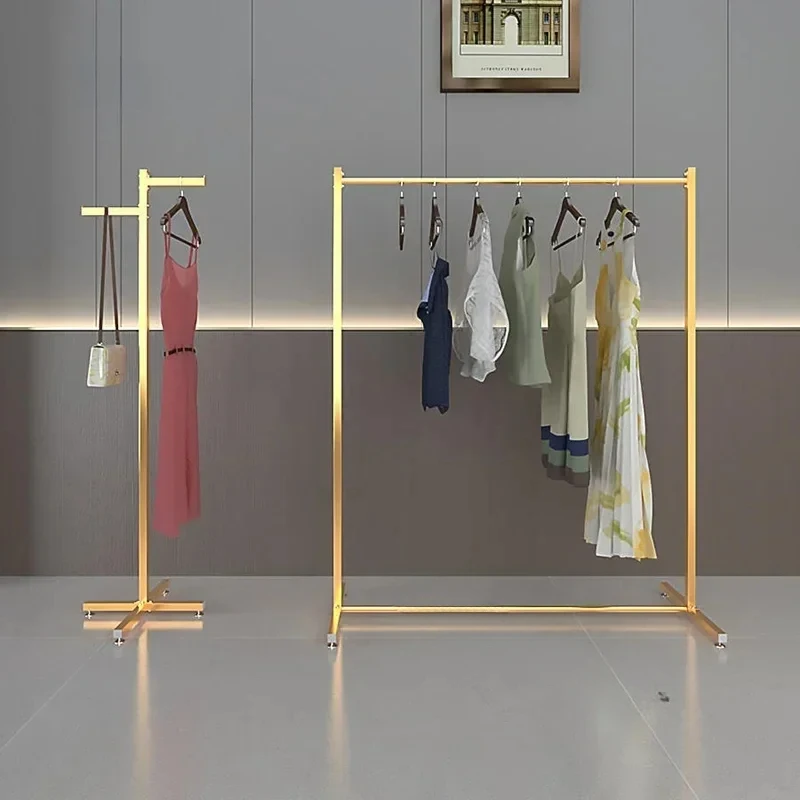 

Floor-standing Clothes Hanger Bedroom Mini Coat Rack Office Narrow Clothes Drying Single Pole Clothing Store Display Rack