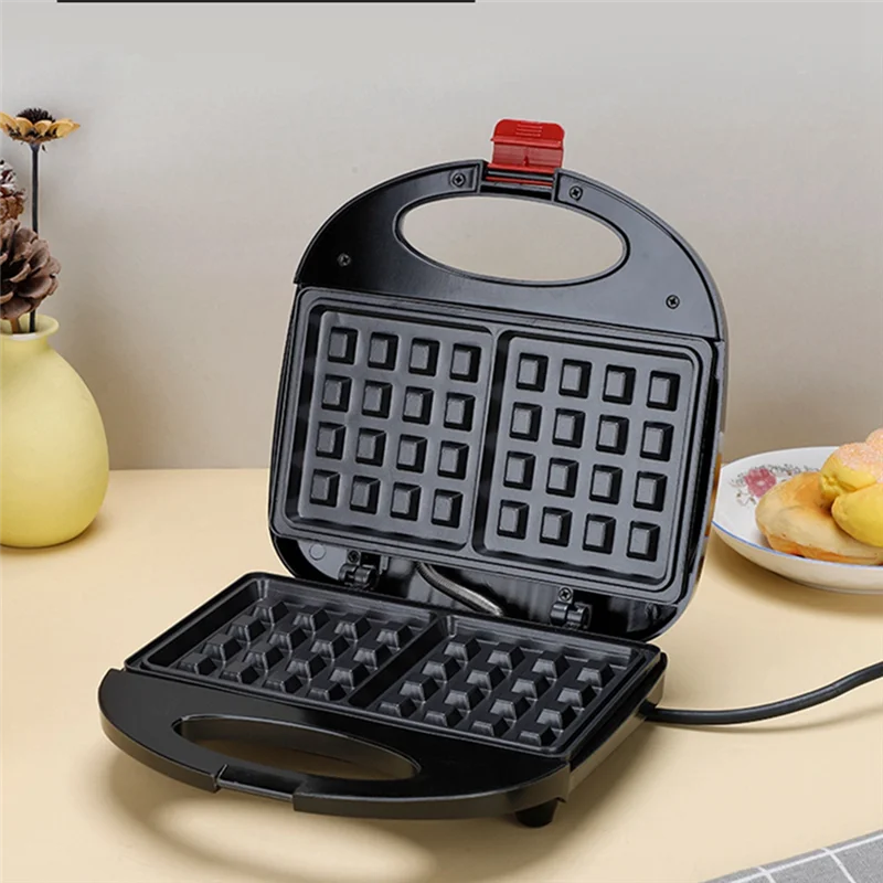 

BABZ-Press Waffles Grill With Non-Stick Board, Double-Sided Heating, Indicator Light High Guality Black EU Plug