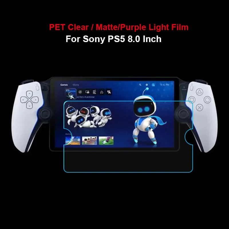 For Sony PS5 PlayStation Portal Remote Play Front Clear / Matte / Anti-blue Purple Light Ray Eye Care Screen Protector PET Film