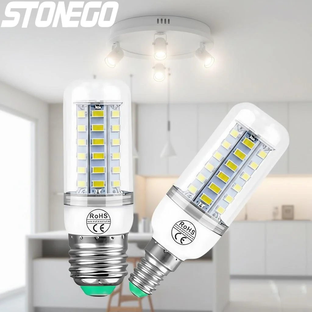 

E27 E14 LED Corn Bulb 3W 12W SMD5730 Chandelier Light 200240V Adjustable for Bedroom Kitchen Home Lighting Decor
