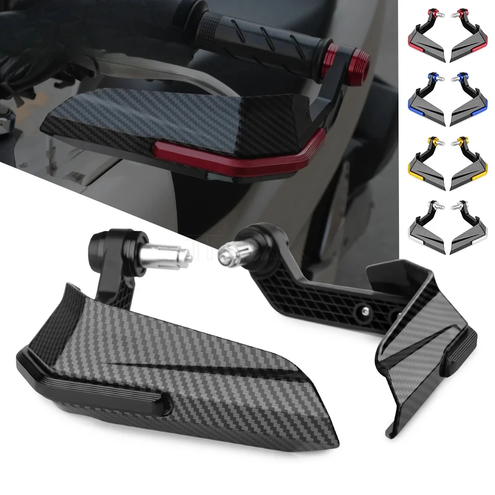 

Motorcycle Accessories CNC+Plastic Handlebar Brake Clutch Lever Hand Guard Protector Handguard Windshield Universal