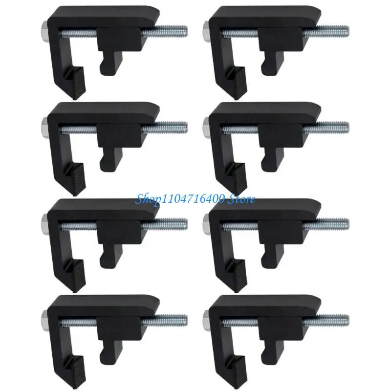 y1gd 4/6/8pcs Clamp Utility Track System Mount Clamps Mounting Clamp for Campers Shell Truck Accessories Easy Installation