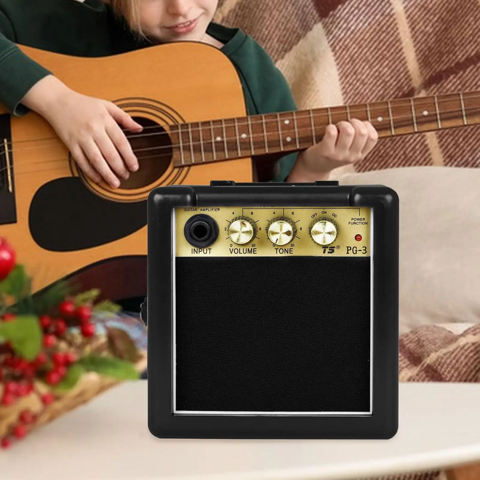 

Compact Electric Guitar Amplifier for Bass with Portable Speaker