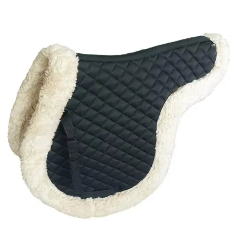 

Fleeced Saddle Pad Western Horse Riding Pad Color Red Navy Black