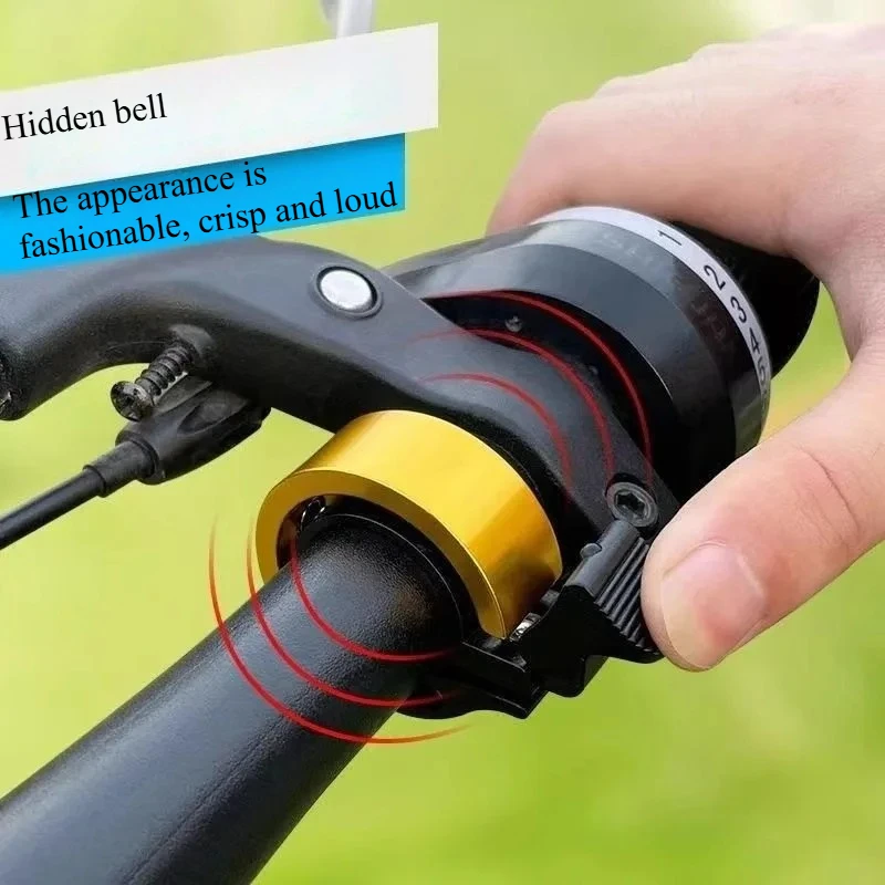 1PC Super Loud Bicycle Bell Universal Adult Mountain Bike Invisible Horn Folding Bike Riding Equipment Accessory