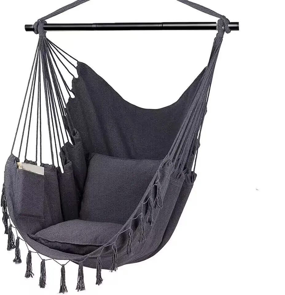 3-section folding reinforced iron pipe outdoor anti rollover bedroom swing chair