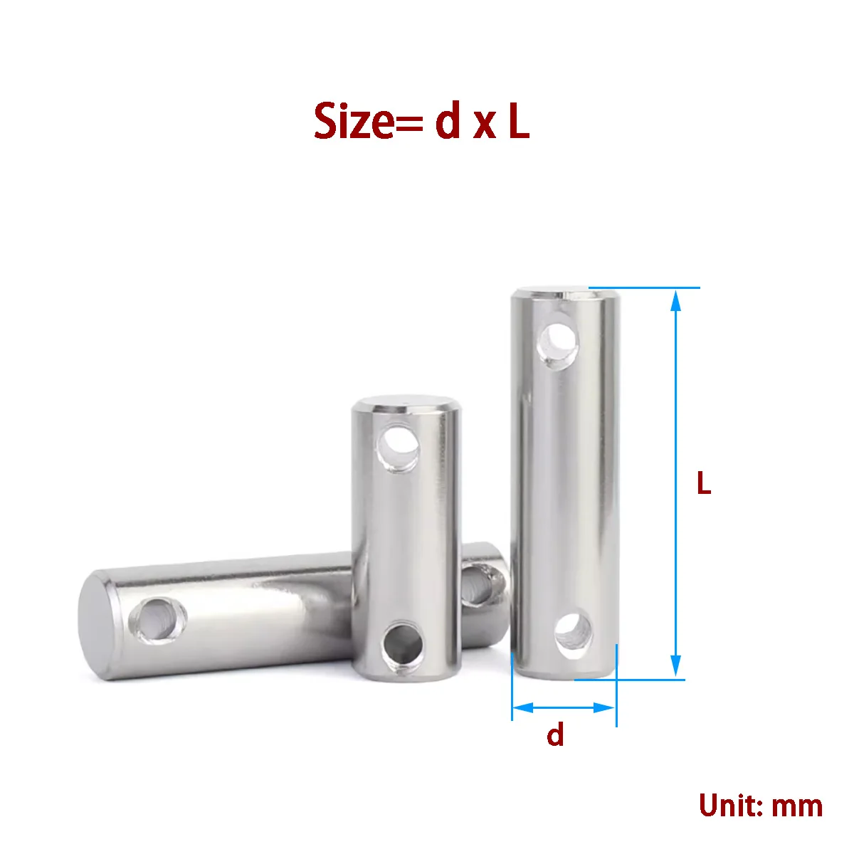 

304 Stainless Steel Double Head Hole Pin Cotter Pin Locating Pin Dowel Pin M3-M12 for Machinery
