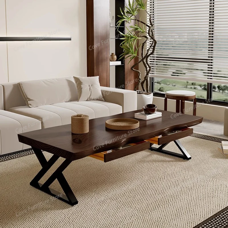 

Wood Drawers Coffee Table Living Room Simple Minimalist Nordic Coffee Table Writing Books Mesa Auxiliar Lounge Suite Furniture