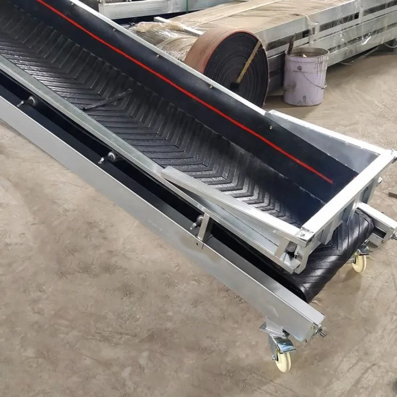 Customizable Folding Conveyor Belt Small Multi Use Loading Unloading Machine Incline Feeder Assembly Line Transport System