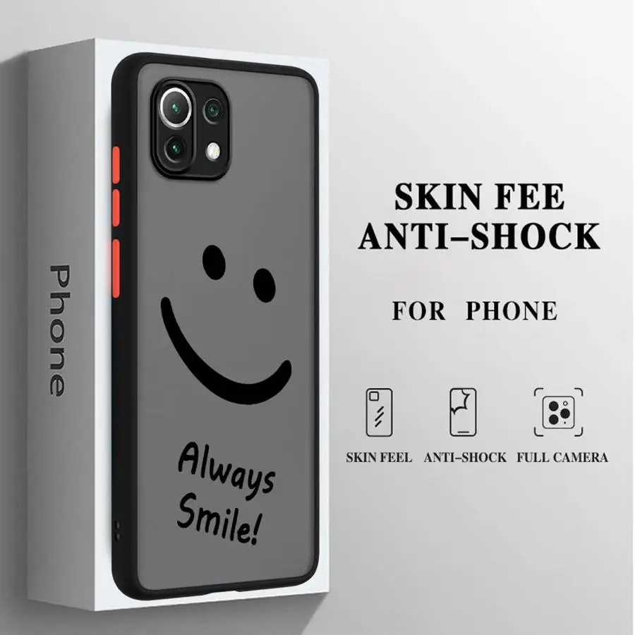 Smiling Face Phone Case for Xiaomi Mi 11 12 13 Lite 5G 12T 11T Pro 13 14 Pro 10T Pro 5G 9T Pro 12X Funda Silicone Cover