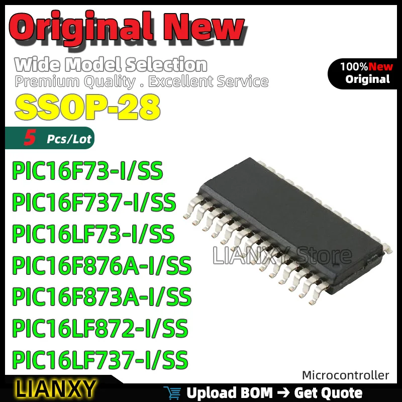 

SSOP-28 PIC16F73-I/SS PIC16F737-I/SS PIC16LF73-I/SS PIC16F876A-I/SS PIC16F873A-I/SS PIC16LF872-I/SS PIC16LF737-I/SS Новый
