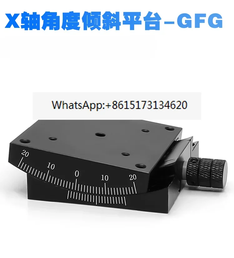 X-axis Angle Tilt Slide XY-axis Manual Curvature Angle Platform Fine Adjustment Goniometer GFG60/40/GFX60