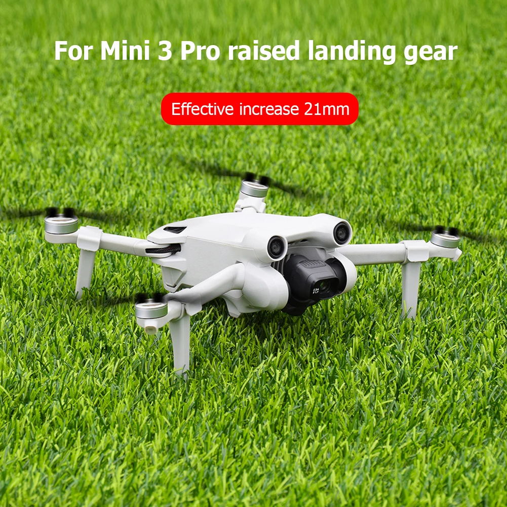 4PCS Extension Legs Heighten 21mm Landing Gear Extended Landing Legs Foldable Quick Release for DJI Mini 3 Pro Drone Accessories