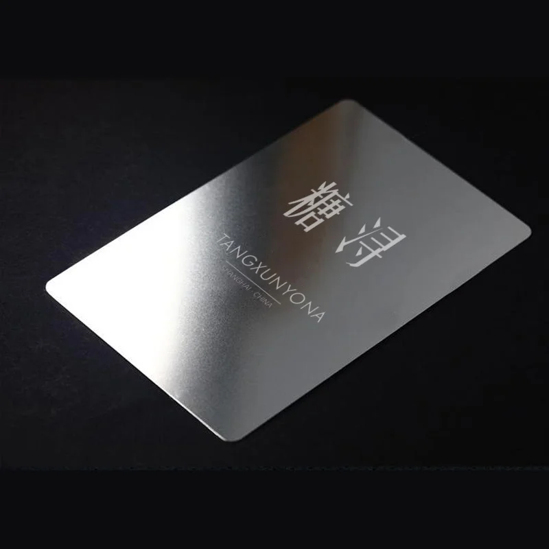

Custom.High-End Metal Card Membership Card Customized VIP Card Making Special-Shaped Hollow Brushed VIP Card Fitness Beauty Bla