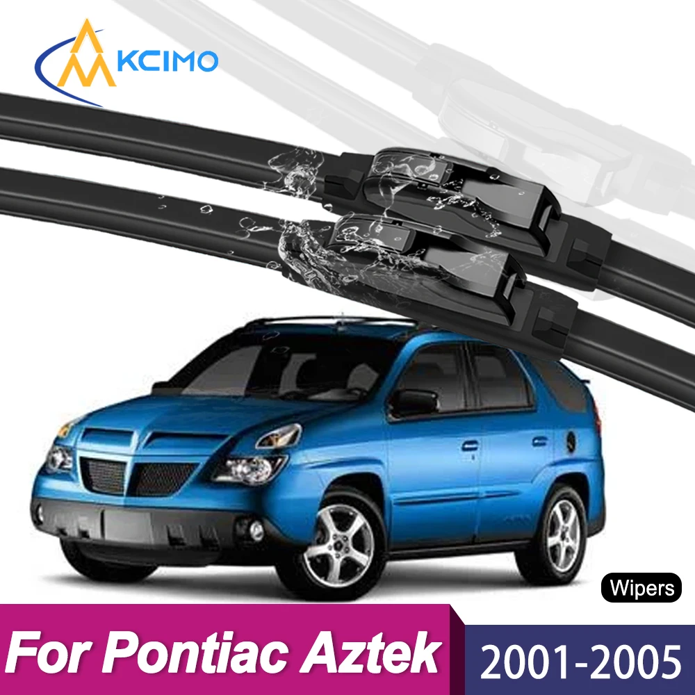 Escobillas limpiaparabrisas delanteras silenciosas antivibración para Pontiac Aztek 2001-2005, accesorios automotrices de fácil instalación